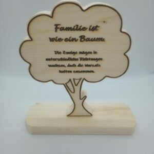 Holz Baum Familie