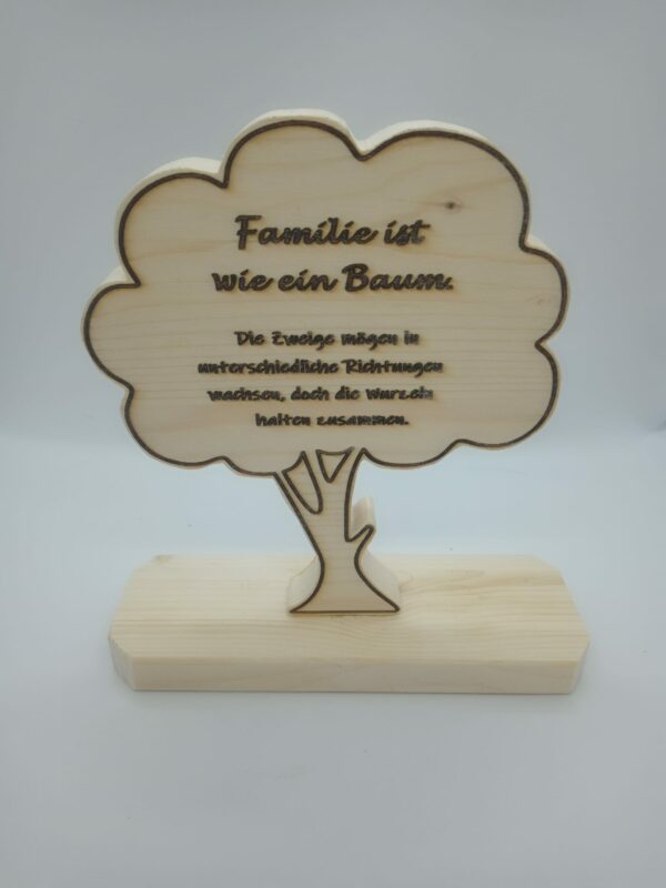 Holz Baum Familie