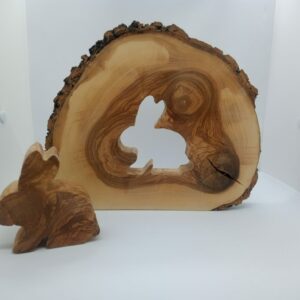 Holzscheibe Osterhase