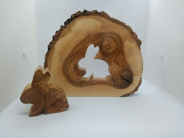 Holzscheibe Osterhase