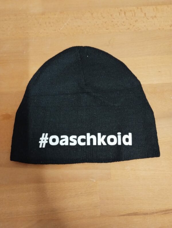 Haube „#oaschkoid“
