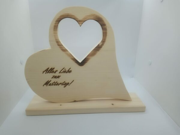 Herz mit Lasergravur Muttertag